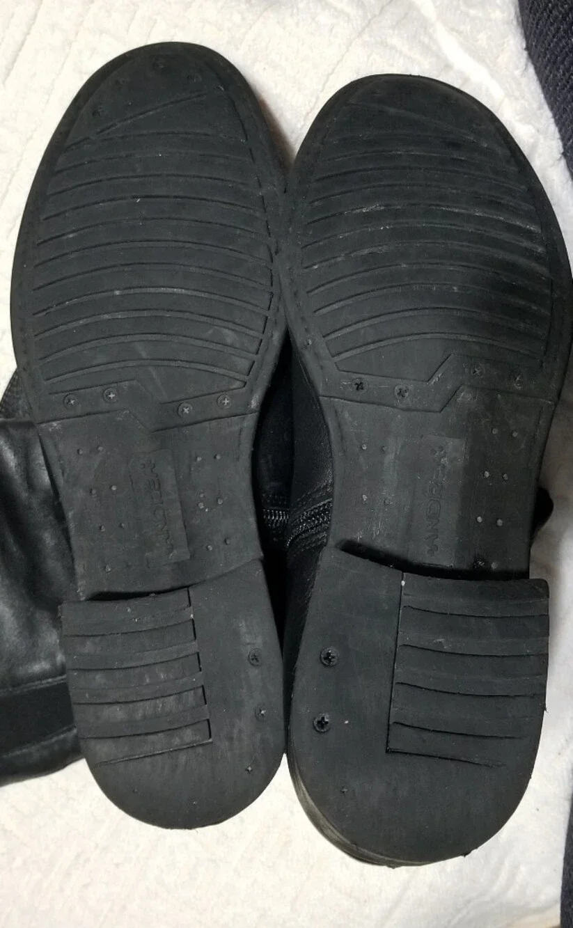 Andrea 10 Sleek Black Over-the-Knee Leather Riding Boots With Side Zipper